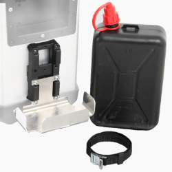 Afbeeldingen van Canister 2 ltr met houder en montageplaat Hepco&Becker