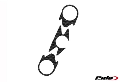 Afbeeldingen van Kroonplaatcover carbon look Puig voor Kawasaki ZX-6R '07-'08