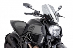 Afbeeldingen van Vervangingsruit naked bike touring verstelbaar Puig Ducati Diavel '14-18