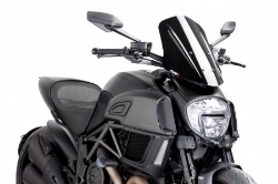 Afbeeldingen van Vervangingsruit naked bike touring verstelbaar Puig Ducati Diavel '14-18