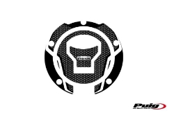 Afbeeldingen van Tankdopcover Puig voor diverse Honda modellen '14- zwart/carbon look