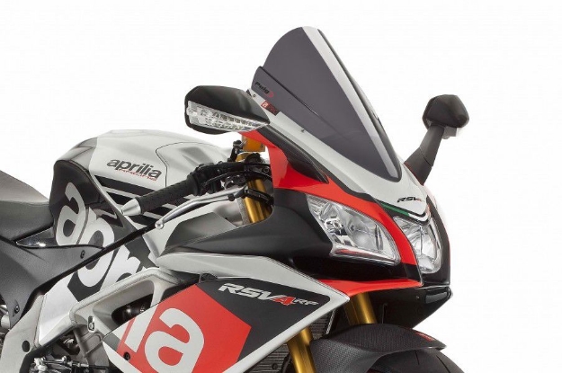 Afbeeldingen van Vervangingsruit Puig jetstream Aprilia RSV4 '15-20 -Donker getint