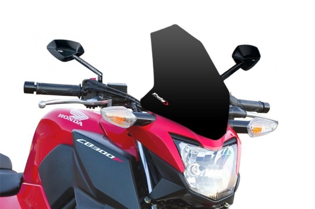 Afbeeldingen van Vervangingsruit naked bike Puig Honda CB300F '15--zwart