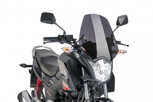 Afbeeldingen van Vervangingsruit naked bike Puig Honda CB125F '15--donker getint