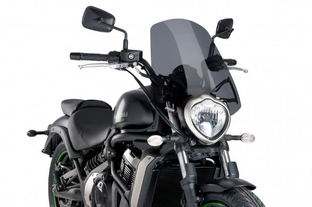 Afbeeldingen van Vervangingsruit Puig touring Kawasaki Vulcan S '15-/ Cafe '17- donker getint