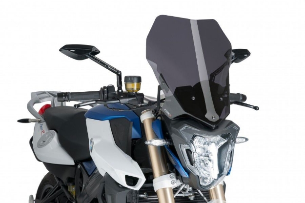 Afbeeldingen van Vervangingsruit naked bike TOUR Puig BMW F800R '15--donker getint