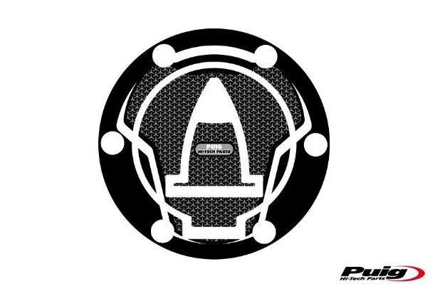 Afbeeldingen van Tankdopcover Puig voor Ducati Multistrada 1200/S/Pikes Peak// Multistrada 950 zwart/carbon look