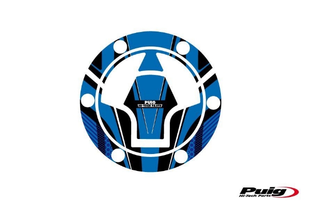 Afbeeldingen van Tankdopcover Radikal Puig voor Kawasaki Ninja 250SL '15-/ Z250SL '15-/ Z300 '15-'16-Blauw
