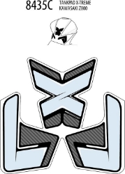 Afbeeldingen van Tankprotectieset 3-delig Puig Kawasaki Z800 '13-