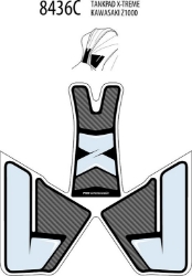 Afbeeldingen van Tankprotectieset 3-delig Puig Kawasaki Z1000 '14-