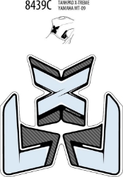 Afbeeldingen van Tankprotectieset 3-delig Puig Yamaha MT-09 '13-