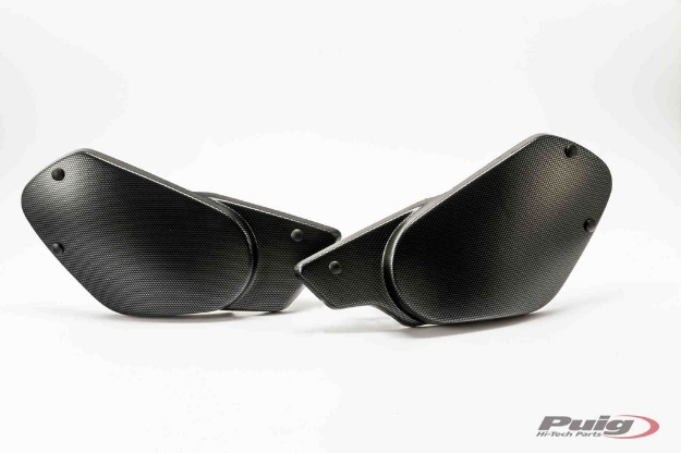 Afbeeldingen van Side cover panels Puig (set) Yamaha XSR900 '16--Carbon look