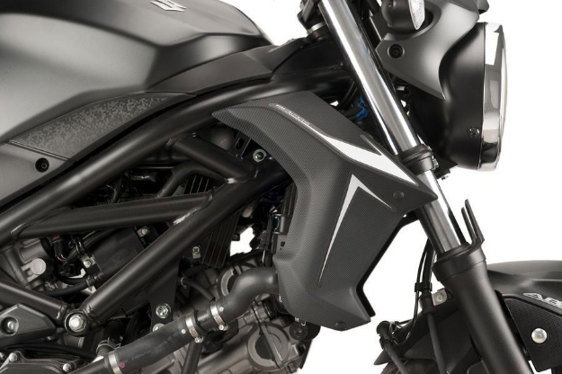 Afbeeldingen van Side cover panels Puig (set) voor radiateur Suzuki SV650 '16-