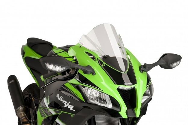 Afbeeldingen van Vervangingsruit Puig jetstream 2mm race Kawasaki ZX10-R '16-20