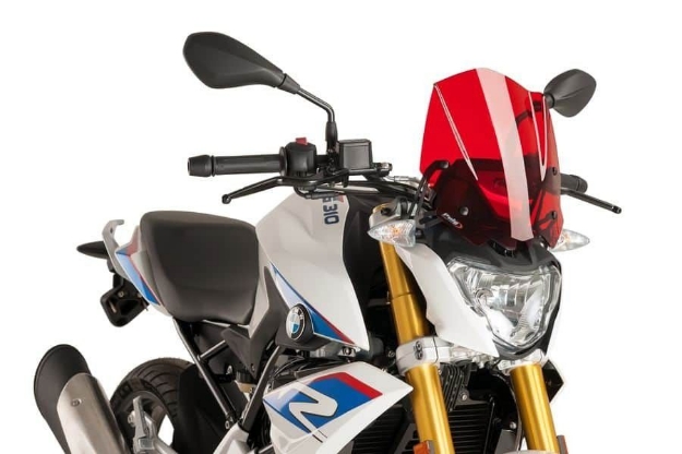 Afbeeldingen van Vervangingsruit naked bike Sport Puig BMW G310R '16--rood