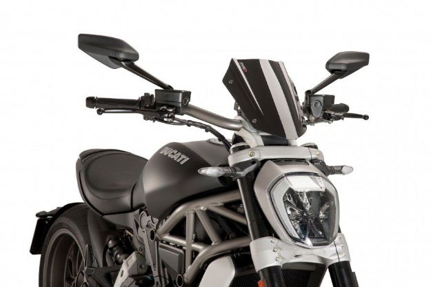 Afbeeldingen van Vervangingsruit Naked Bike Sport Puig Ducati Diavel '16--zwart