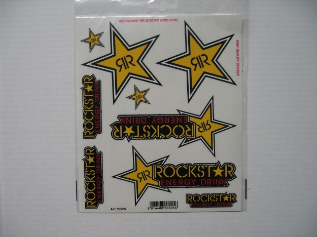Afbeeldingen van Stickervel Rockstar 20x24cm