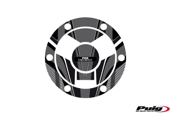 Afbeeldingen van Tankdopcover Radikal Puig voor Triumph Speed Triple/R// Tiger Explorer '16-'17-Grijs