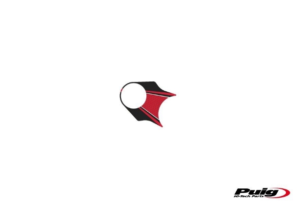 Afbeeldingen van Kroonplaatcover model Radikal voor Suzuki SV650 '16--Rood