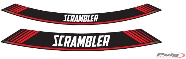 Afbeeldingen van Velglint Puig met logo BMW R NINE T SCRAMBLER-Rood