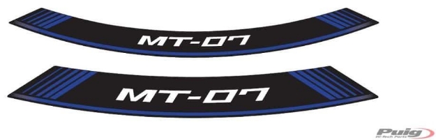 Afbeeldingen van Velglint Puig met logo Yamaha MT-07-Blauw