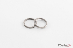 Afbeeldingen van Losse zilvere ring voor trillingsdempers Puig model SHORT WITH RING (set van 2 stuks)