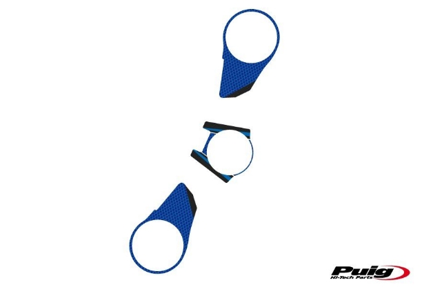 Afbeeldingen van Kroonplaatcover model Radikal voor Aprilia RSV4R '13-'14-Blauw