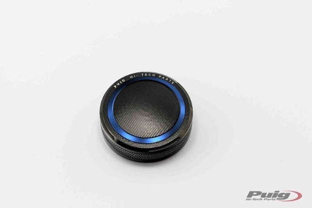 Afbeeldingen van Remvloeistofreservoircover diverse Kawasaki modellen Puig-Blauw