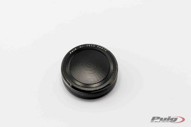 Afbeeldingen van Remvloeistofreservoircover diverse Kawasaki modellen Puig-Zwart