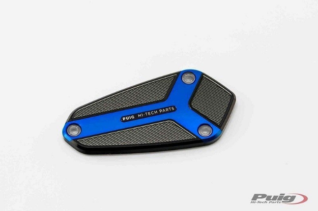 Afbeeldingen van Remvloeistofreservoircover Kawasaki Z750R '11-'12/ Z1000 '10-'16 Puig-Blauw