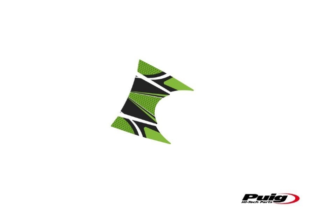 Afbeeldingen van Kroonplaatcover model Radikal voor Kawasaki Ninja 650/ Z650 '17--Groen