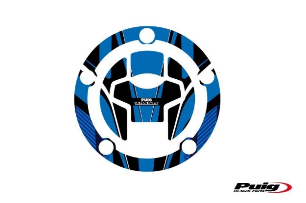Afbeeldingen van Tankdopcover Radikal Puig voor Suzuki DL250/DL650/DL1000 V-Strom '17--Blauw