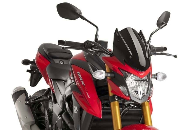 Afbeeldingen van Vervangingsruit naked bike Sport Suzuki GSX-S750 '17--zwart