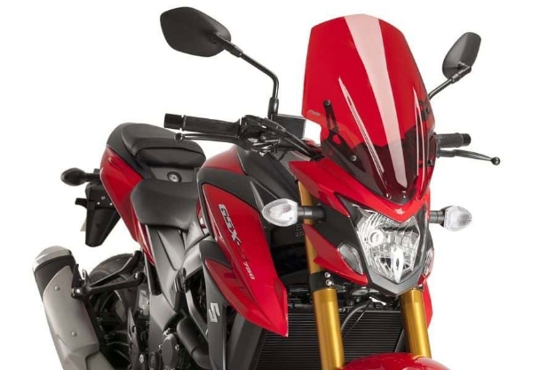 Afbeeldingen van Vervangingsruit naked bike Touring Suzuki GSX-S750 '17--rood
