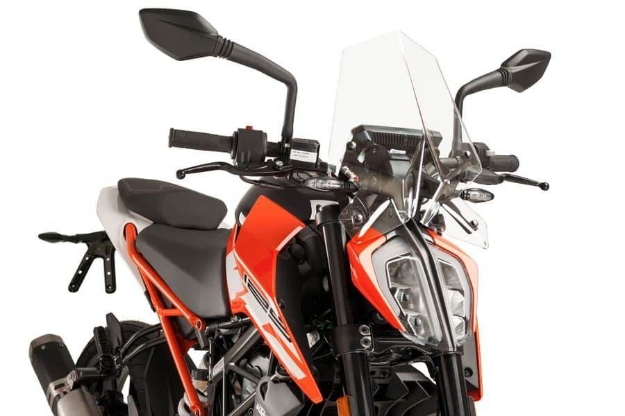 Afbeeldingen van Vervangingsruit naked bike Sport Puig KTM Duke 125/390 '17-23 transparant