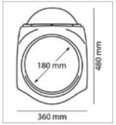 Afbeeldingen van Vervangingsruit retro fairing met carbon look kuipje Puig Universeel