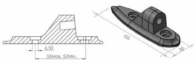 Afbeeldingen van Kuipspiegel adapter Puig