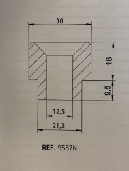 Afbeeldingen van Stuureind adapter Puig BMW F800R '09-14