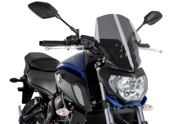 Afbeeldingen van Vervangingsruit naked bike Touring Puig Yamaha MT-07 '18--donker getint