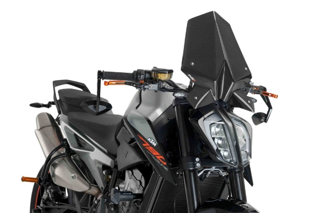 Afbeeldingen van Vervangingsruit naked bike Sport Puig KTM 790 Duke '18--Carbon look