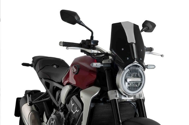 Afbeeldingen van Vervangingsruit naked bike Puig Honda CB650R/1000R Neo Sports Cafe '18- zwart