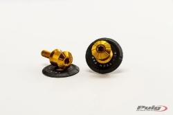 Afbeeldingen van Bobbin-kit Puig spool slider Pro aluminium M8-Goud