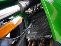 Afbeeldingen van Radiatorcover zwart Evotech Performance Kawasaki Ninja 1000SX 40th Anniversary '24-