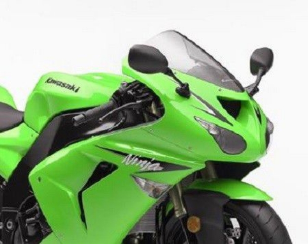 Afbeeldingen van Vervangingsruit standaard Kawasaki ZX10-R '06-'07-licht getint