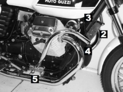 Afbeeldingen van Valbeugel zwart Hepco&Becker Moto Guzzi V7 classic / V7 Cafe Classic / V7 Special '08-14