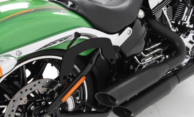 Afbeeldingen van C-Bow tasdragers zwart Hepco&Becker Harley Davidson FSXB Softail Breakout '13-17