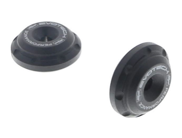 Afbeeldingen van Bar ends (set) zwart Evotech Performance Triumph Street Triple RS '20-22 (met bar end spiegels)