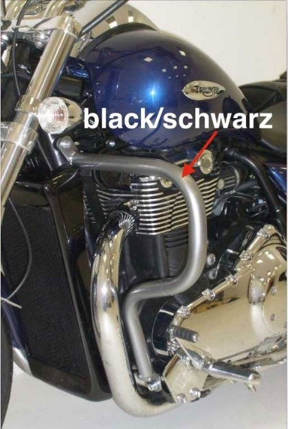Afbeeldingen van Valbeugel zwart Hepco&Becker Triumph THUNDERBIRD 1600/ 1700 '09-
