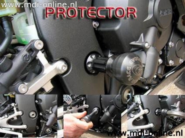 Afbeeldingen van Engine Protector links Evotech voor Yamaha YZF-R1 2004-2006