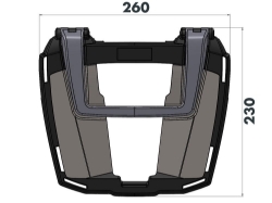 Afbeeldingen van Topdrager zwart Easyrack voor orig. rek Hepco&Becker BMW F900R '20-24
